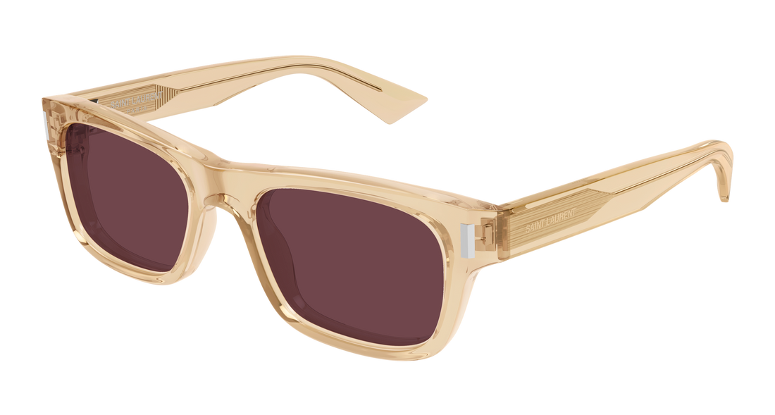Óculos de sol saint laurent sl 83 005 amarillo rectangular / squared unisex tamanho 53mm - Vista principal