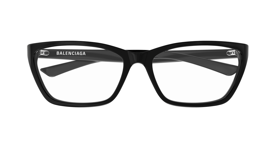 Gafas graduadas balenciaga bb0406o 001 negro cat eye femenino talla 59mm - Vista de detalle
