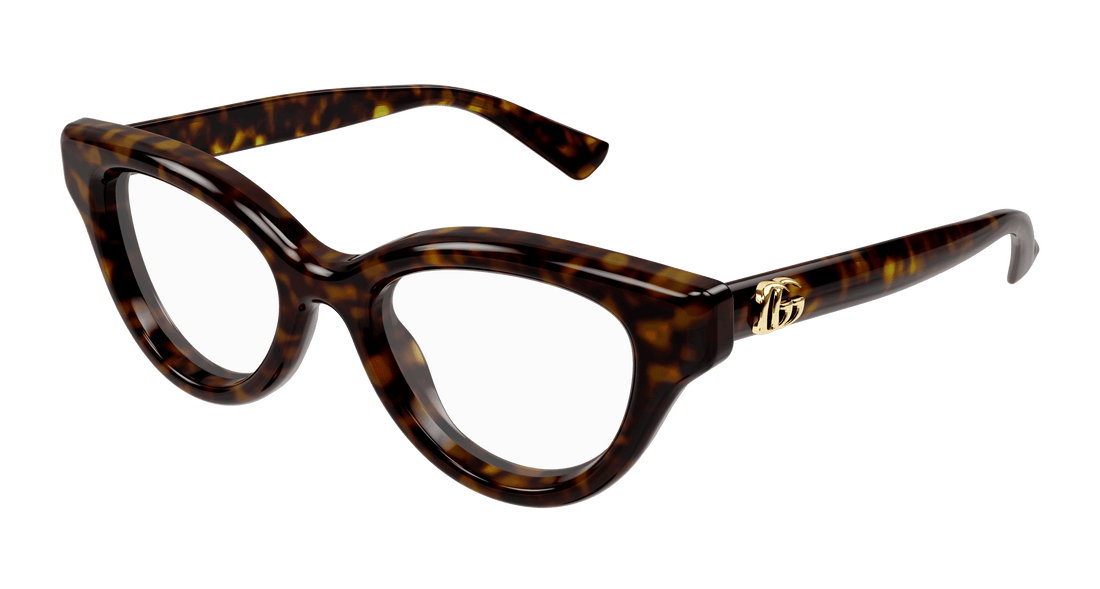 Occhiali da vista gucci gg1832o 002 havana cat eye femenino taglia 50mm - Vista principale