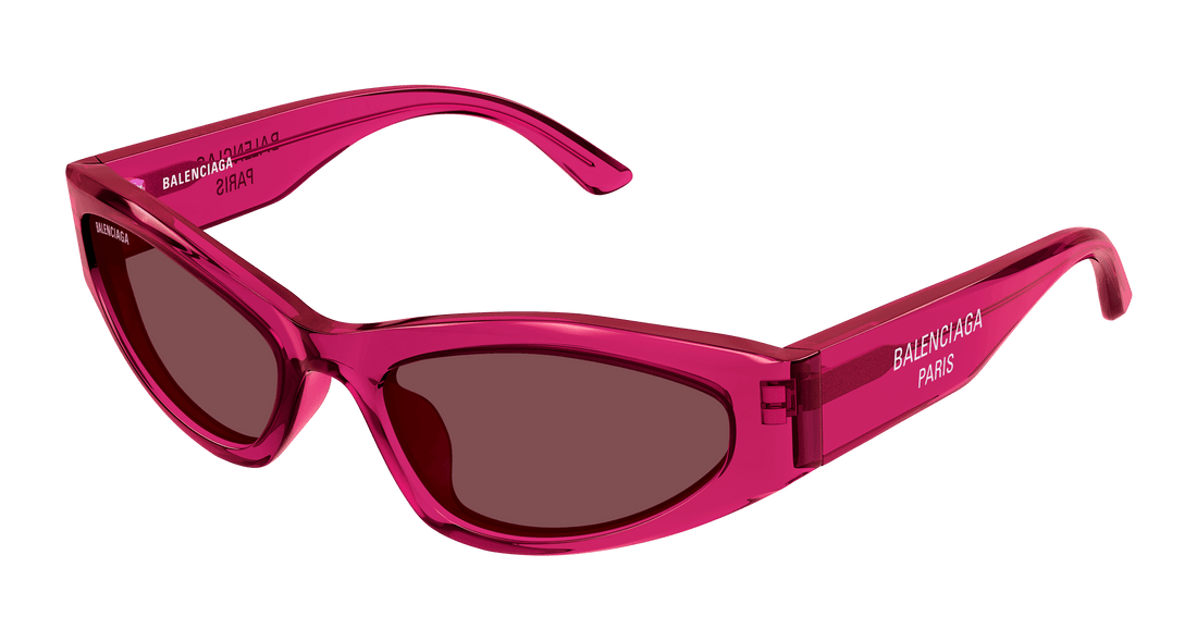 Sunglasses balenciaga bb0387s 003 burdeos geometric femenino size 58mm - Main view
