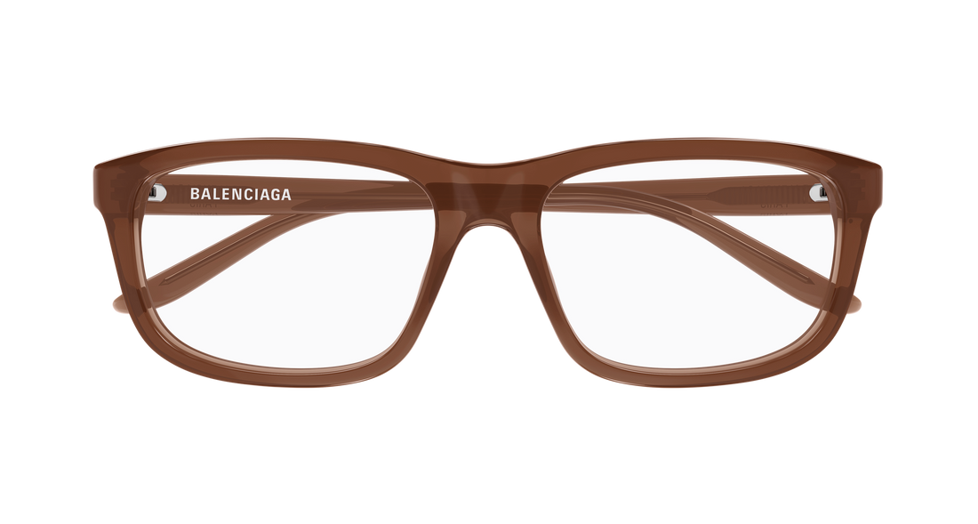 Gafas graduadas balenciaga bb0438o 006 marron rectangular / squared masculino talla 57mm - Vista de detalle