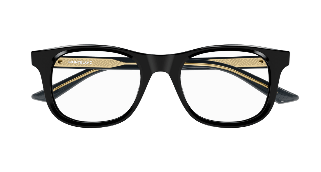 Occhiali da vista montblanc mb0385o 006 negro square masculino taglia 54mm - Vista dettagliata
