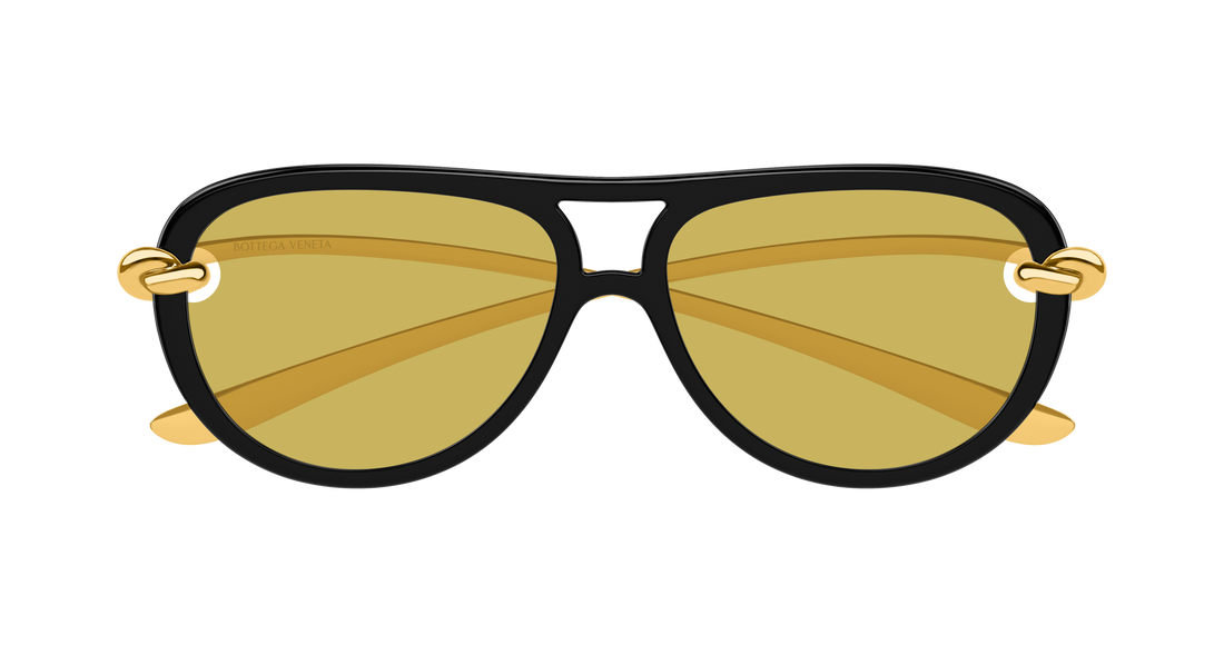 Sunglasses bottega veneta bv1418s 001 negro pilot/navigator femenino size 58mm - Detailed view