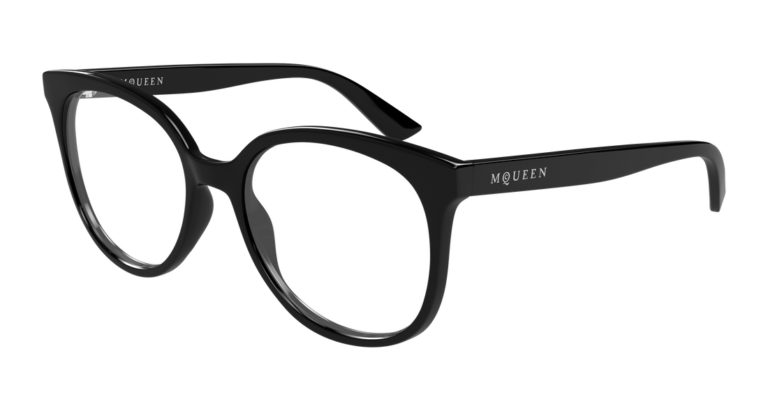 Brillen alexander mcqueen am0540o 001 negro cat eye femenino größe 54mm - Hauptansicht