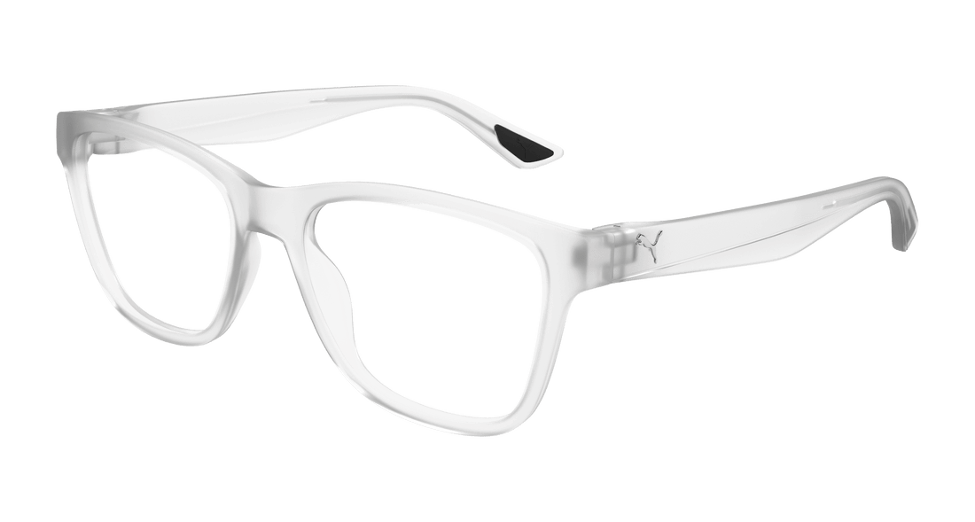 Prescription glasses puma pu0485o 010 transparente square masculino size 57mm - Main view