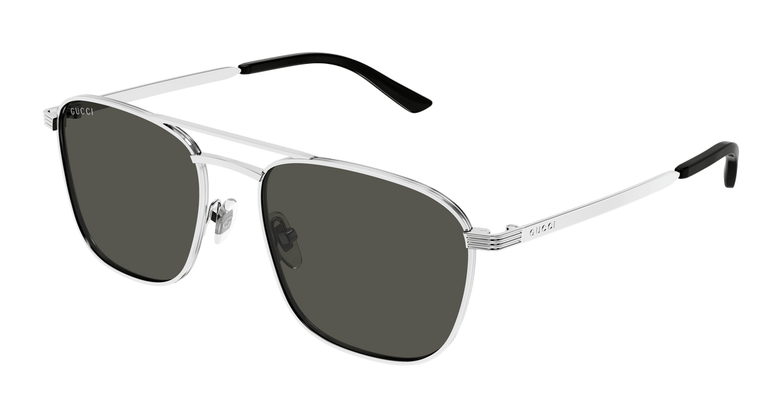 Solbriller gucci gg1881s 001 plateado square masculino størrelse 54mm - Hovedvisning