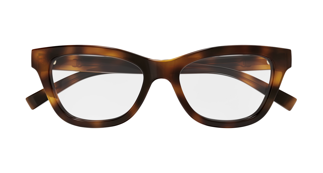Occhiali da vista gucci gg1983o 004 havana cat eye femenino taglia 52mm - Vista dettagliata