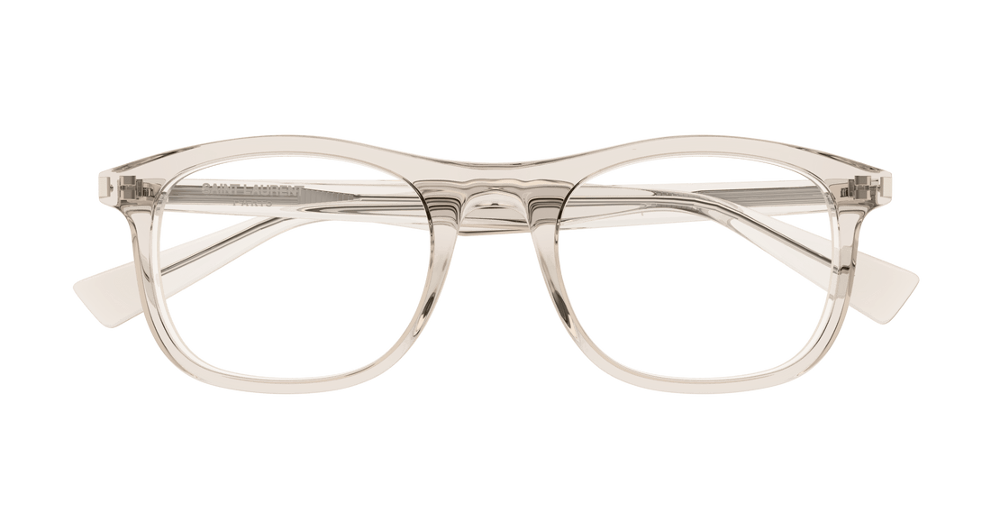 Óculos graduados saint laurent sl 811 004 beige square unisex tamanho 52mm - Vista de detalhe