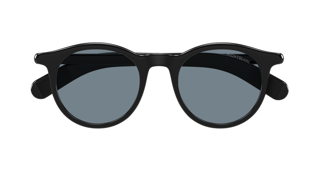 Sonnenbrillen montblanc mb0353s 007 negro round/oval/panthos masculino größe 49mm - Detailansicht