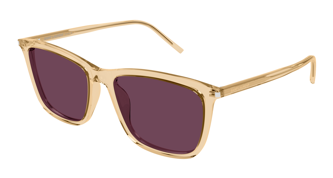 Óculos de sol saint laurent sl 851/k 005 amarillo rectangular / squared unisex tamanho 56mm - Vista principal