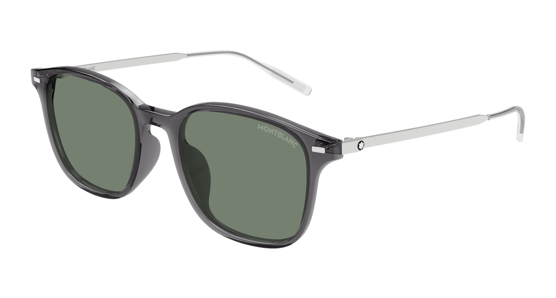 Sonnenbrillen montblanc mb0445sa 003 gris rectangular / squared masculino größe 54mm - Hauptansicht