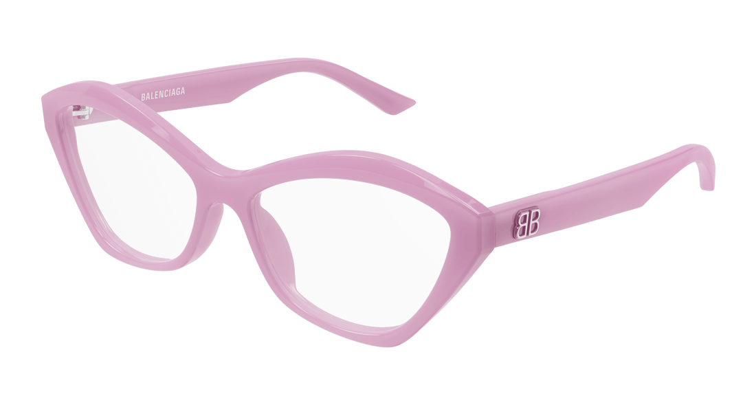Occhiali da vista balenciaga bb0341o 007 violeta cat eye femenino taglia 58mm - Vista principale