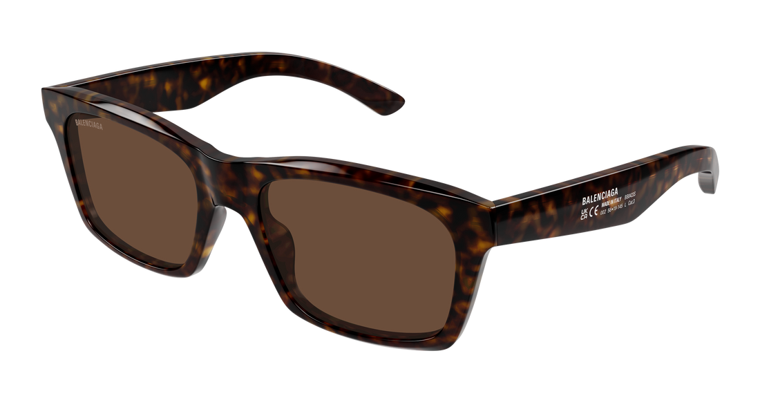 Sunglasses balenciaga bb0423s 002 havana rectangular / squared masculino size 56mm - Main view