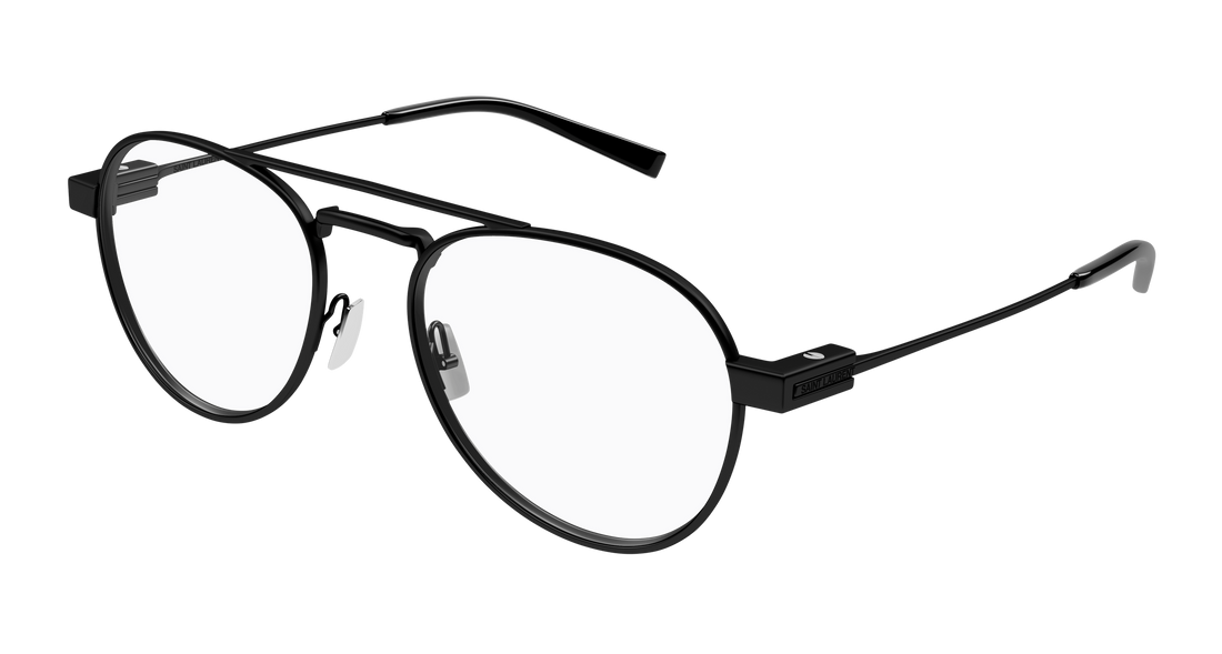 Brillen saint laurent sl 708 opt 001 negro round unisex größe 54mm - Hauptansicht
