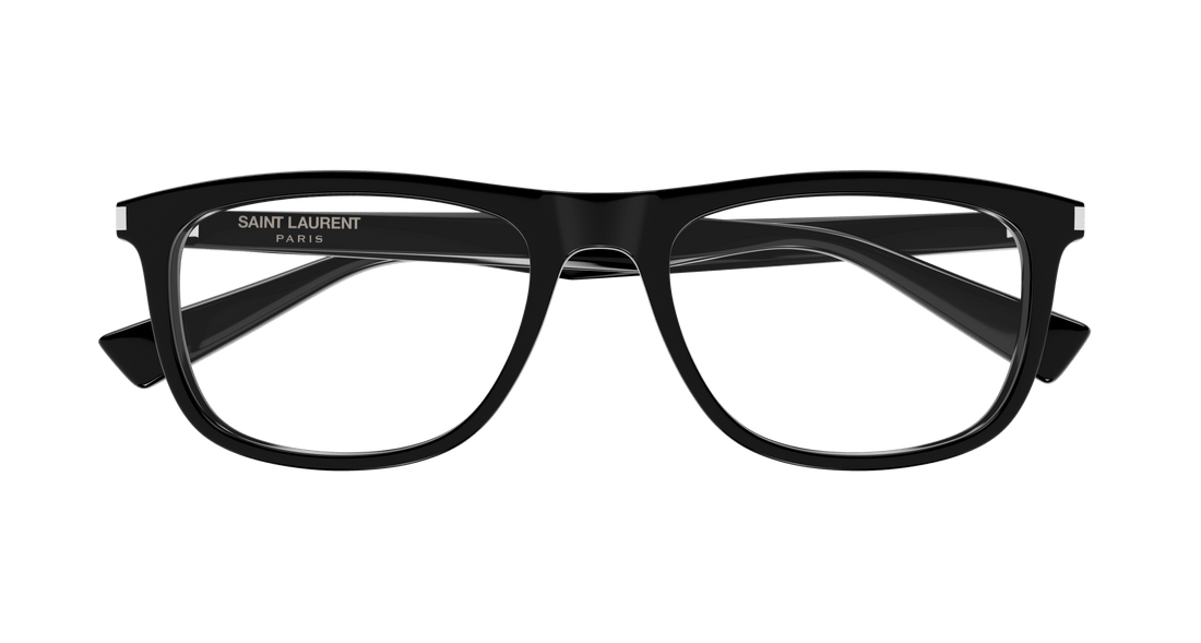 Óculos graduados saint laurent sl 812 001 negro square unisex tamanho 56mm - Vista de detalhe