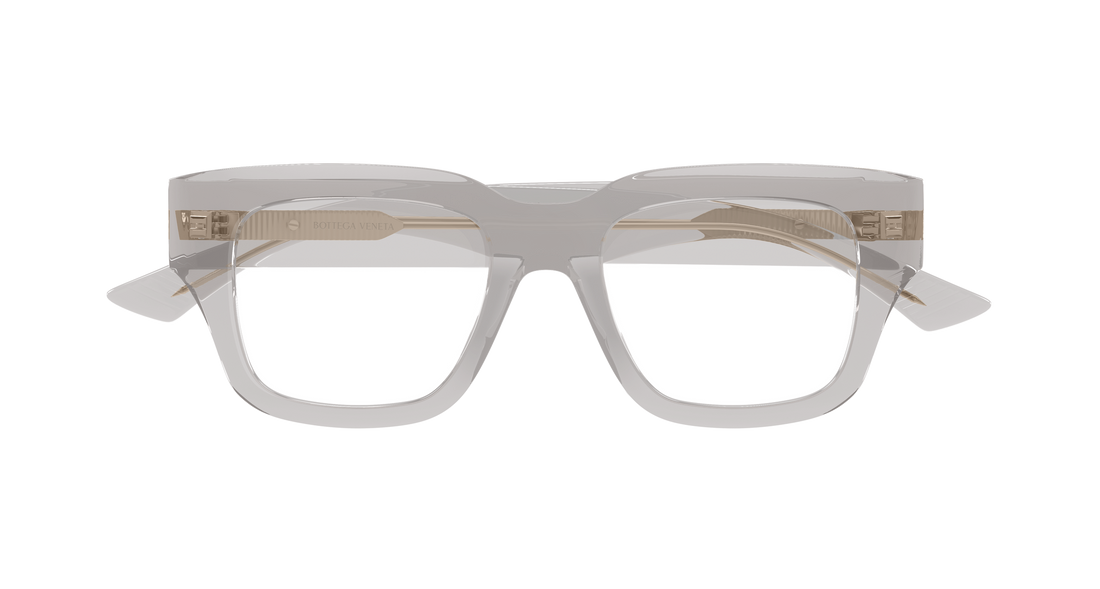 Óculos graduados bottega veneta bv1361o 010 gris rectangular / squared masculino tamanho 50mm - Vista de detalhe