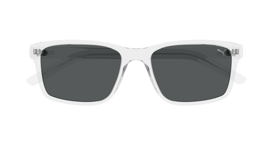 Sunglasses puma pu0493s 005 transparente square masculino size 55mm - Detailed view