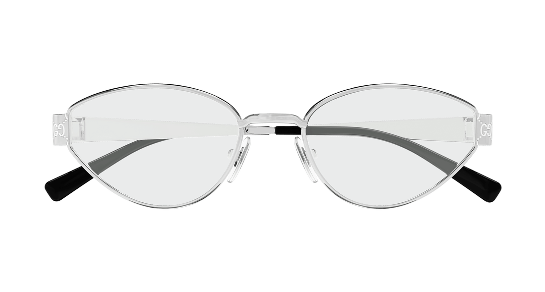 Occhiali da vista gucci gg1853o 002 plateado geometric femenino taglia 54mm - Vista dettagliata