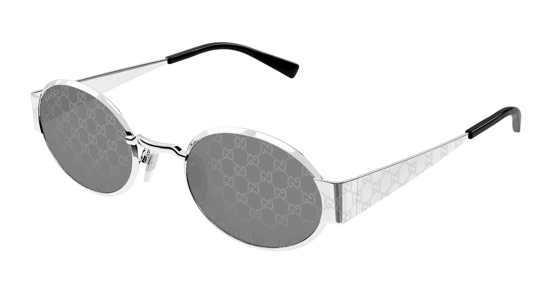 Óculos de sol gucci gg1854s 002 plateado round masculino tamanho 51mm - Vista principal