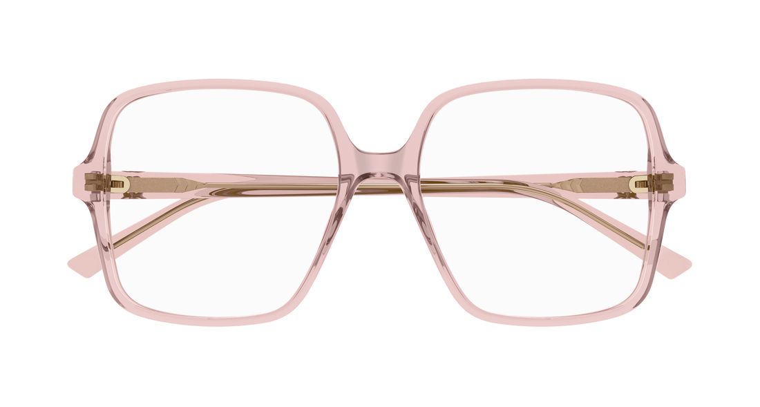 Óculos graduados gucci gg1994o 003 rosa rectangular / squared femenino tamanho 53mm - Vista de detalhe