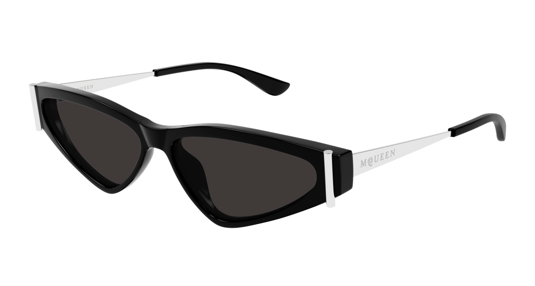 Óculos de sol alexander mcqueen am0493s 001 negro geometric femenino tamanho 57mm - Vista principal