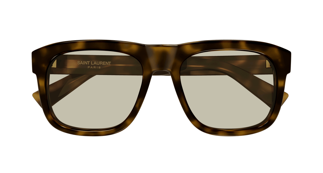 Óculos de sol saint laurent sl 558 013 havana square masculino tamanho 57mm - Vista de detalhe