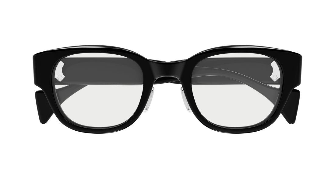 Brillen gucci gg2001oj 001 negro round/oval/panthos masculino größe 48mm - Detailansicht
