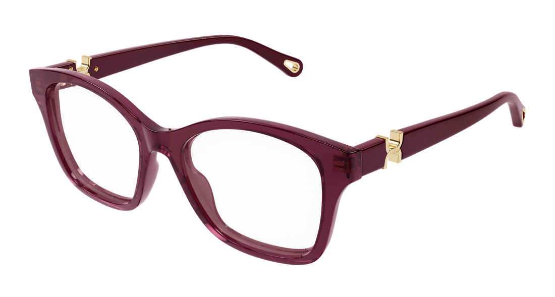 Prescription glasses chloé ch0334o 005 burdeos cat eye femenino size 50mm - Main view