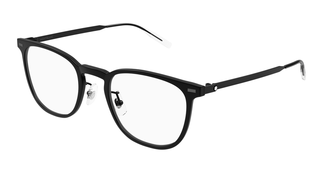 Occhiali da vista montblanc mb0393on 002 negro square masculino taglia 51mm - Vista principale