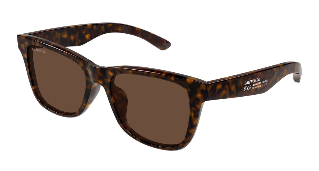 Sunglasses balenciaga bb0425sk 002 havana rectangular / squared masculino size 55mm - Main view