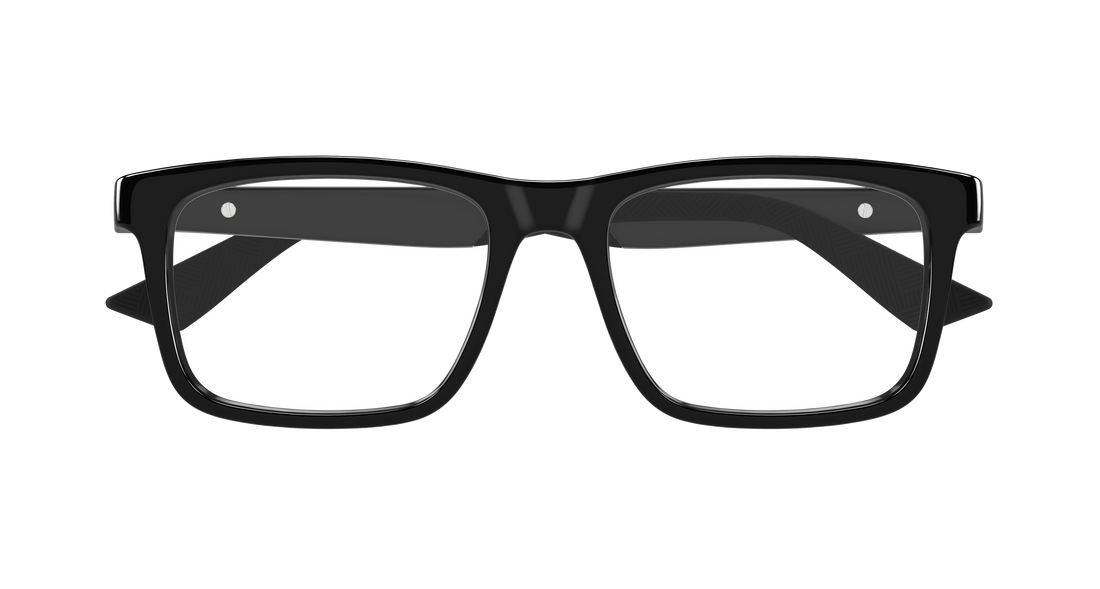 Occhiali da vista montblanc mb0434o 001 negro rectangular / squared masculino taglia 55mm - Vista dettagliata