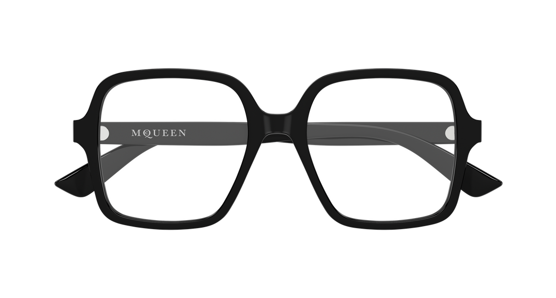 Brillen alexander mcqueen am0538o 001 negro rectangular / squared femenino größe 52mm - Detailansicht
