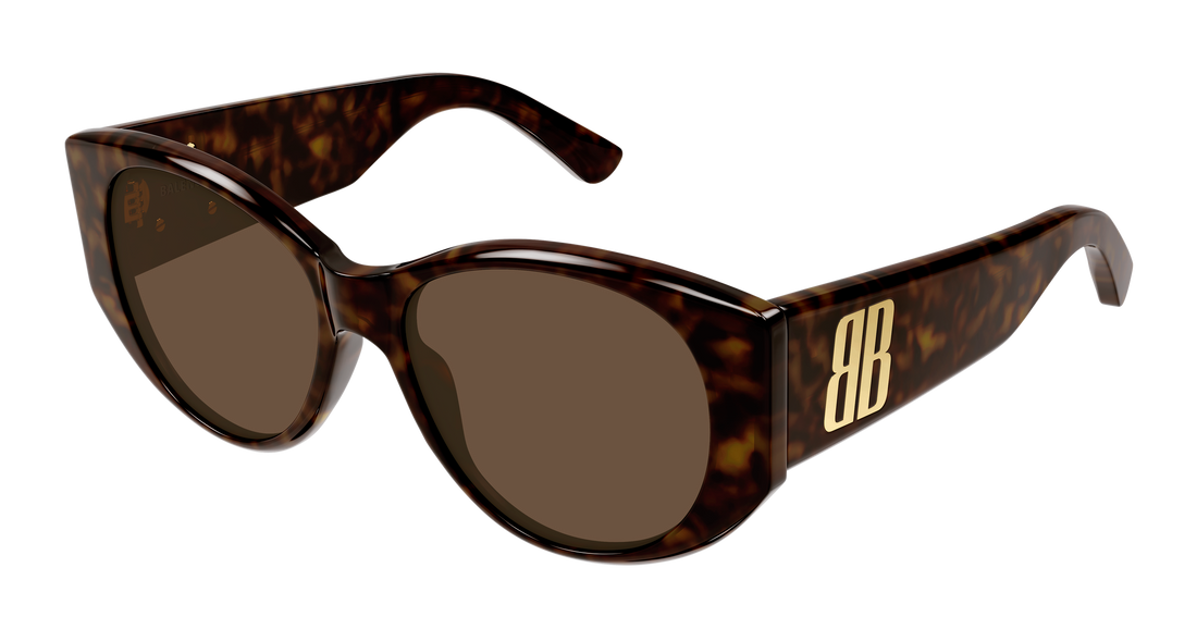 Sunglasses balenciaga bb0455s 002 havana geometric femenino size 55mm - Main view