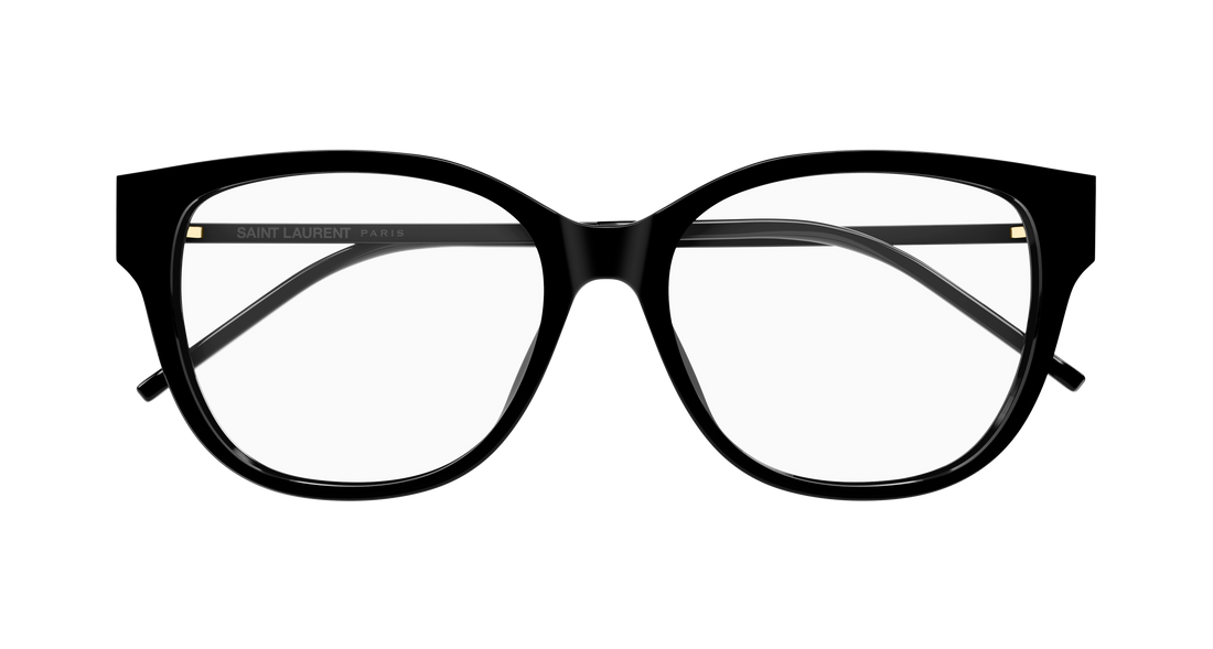 Brillen saint laurent sl m48o_b/fn 001 negro rectangular / squared femenino größe 55mm - Detailansicht
