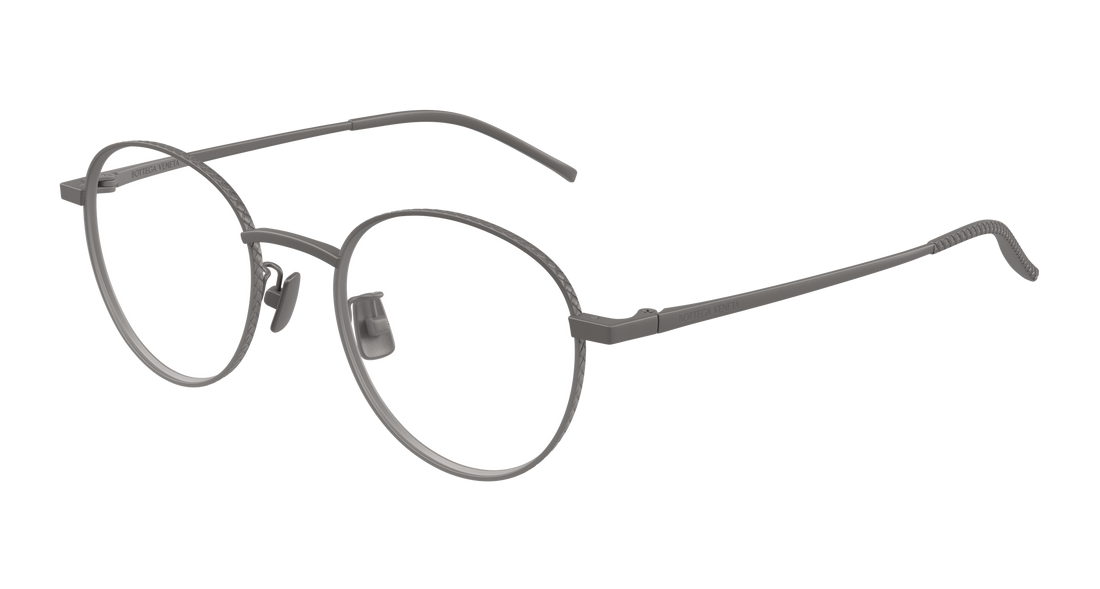 Óculos graduados bottega veneta bv1424oa 003 plateado round/oval/panthos unisex tamanho 50mm - Vista principal