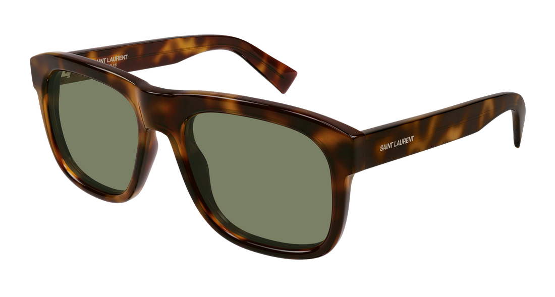 Óculos de sol saint laurent sl 558 011 havana square masculino tamanho 57mm - Vista principal