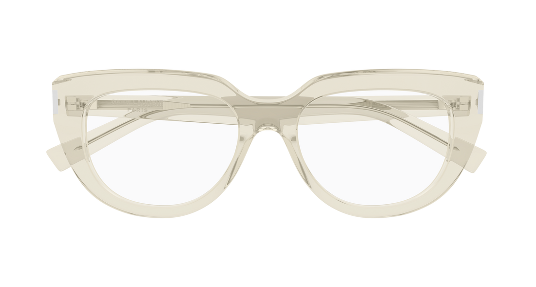 Brillen saint laurent sl 828 004 amarillo cat eye femenino größe 54mm - Detailansicht