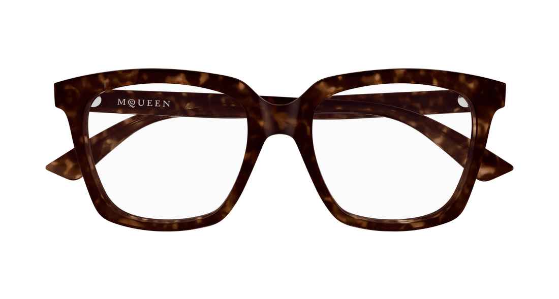 Brillen alexander mcqueen am0513o 002 havana cat eye femenino größe 53mm - Detailansicht
