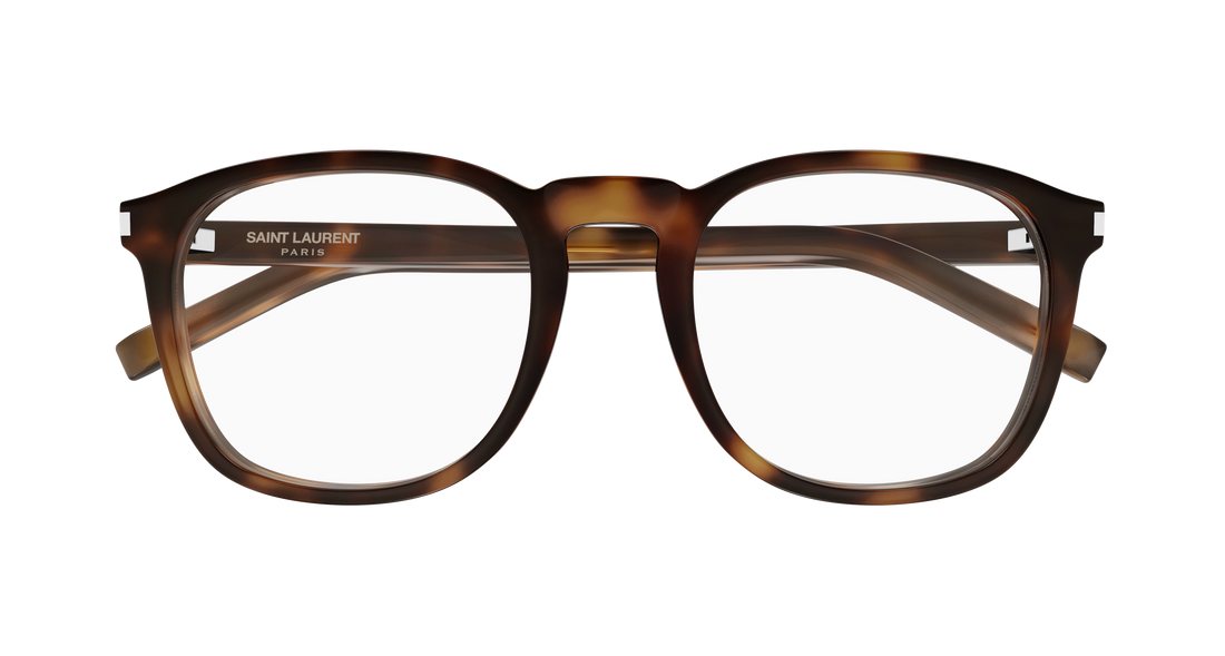 Briller saint laurent sl 818 opt 003 havana round/oval/panthos femenino størrelse 52mm - Detaljeret visning