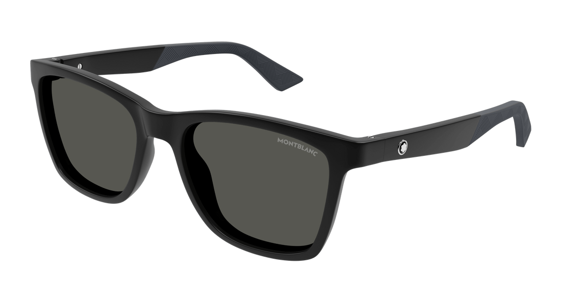 Zonnebrillen montblanc mb0399s 002 negro square masculino maat 55mm - Hoofdaanzicht