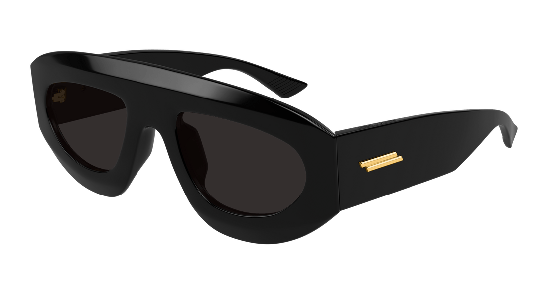 Óculos de sol bottega veneta bv1358s 001 negro geometric unisex tamanho 52mm - Vista principal