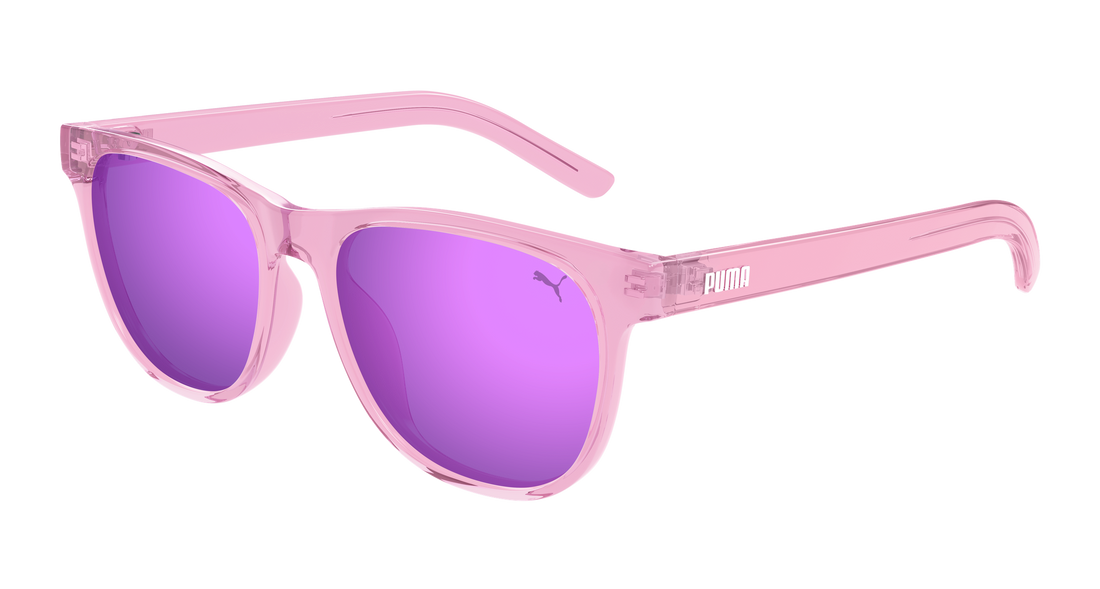 Sunglasses puma pj0084s 005 rosa round/oval/panthos infantil size 48mm - Main view