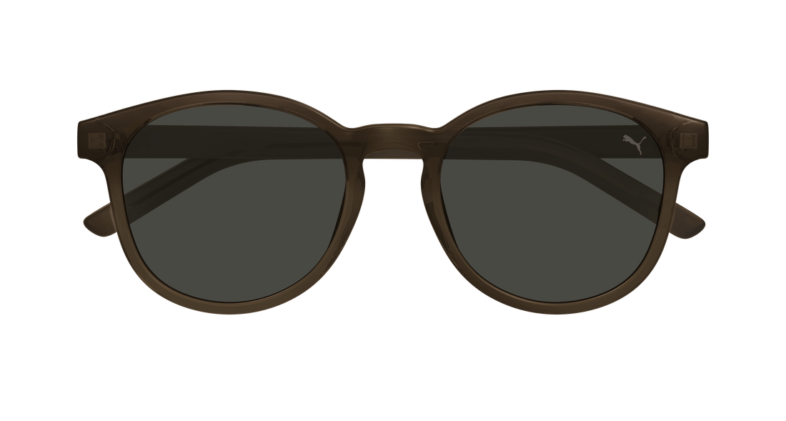 Sunglasses puma pu0500sa 004 marron round unisex size 53mm - Detailed view