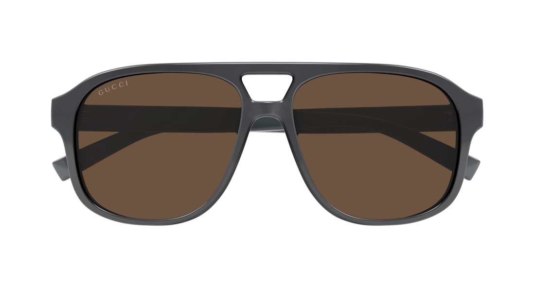 Gafas de sol gucci gg1856s 003 gris pilot masculino talla 57mm - Vista de detalle