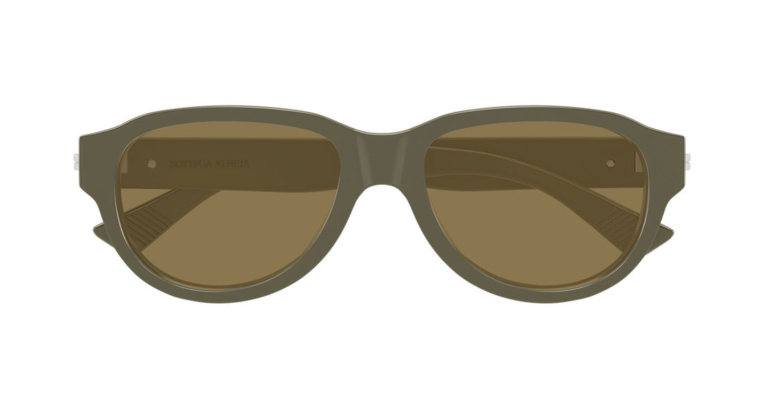 Óculos de sol bottega veneta bv1410s 003 gris round/oval/panthos masculino tamanho 55mm - Vista de detalhe