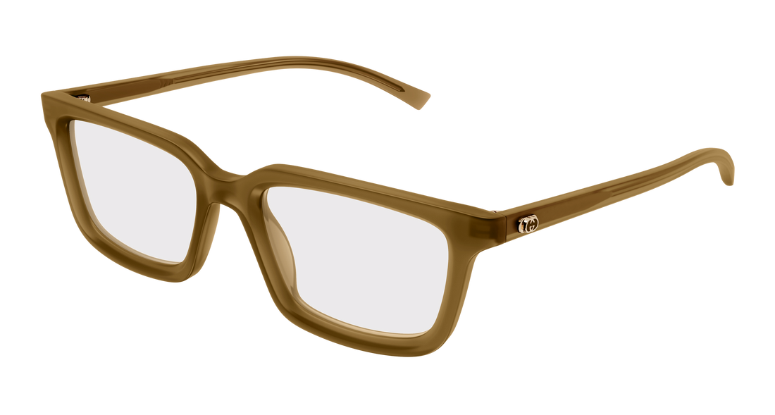 Occhiali da vista gucci gg1947o 003 marron rectangular / squared masculino taglia 51mm - Vista principale
