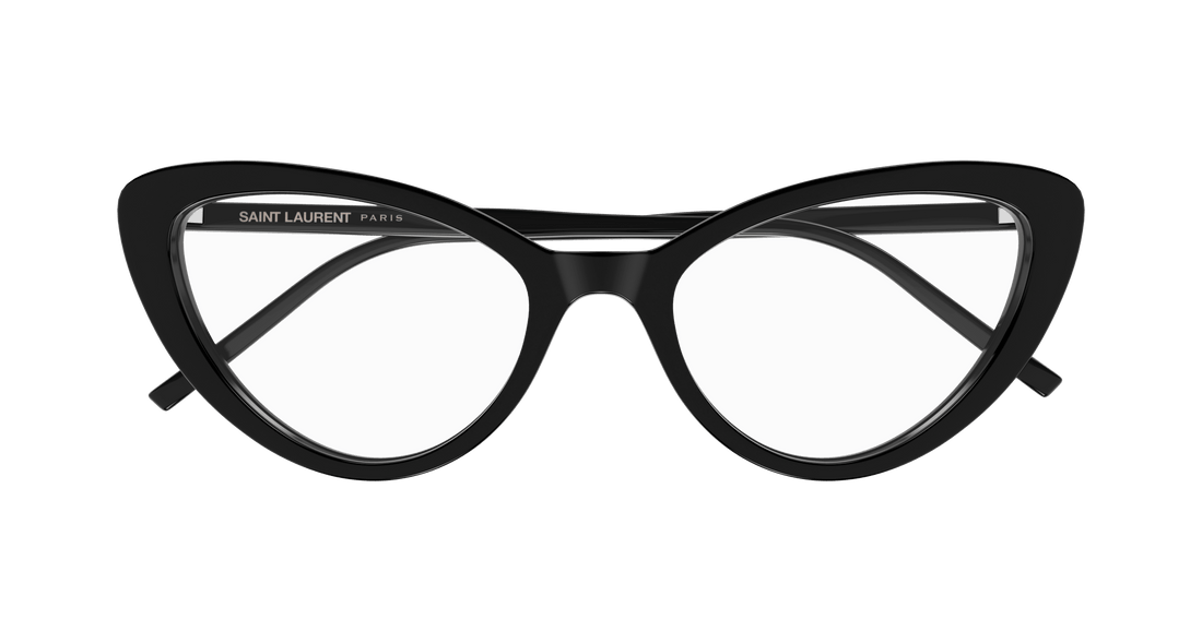 Brillen saint laurent sl 777 001 negro cat eye femenino größe 55mm - Detailansicht