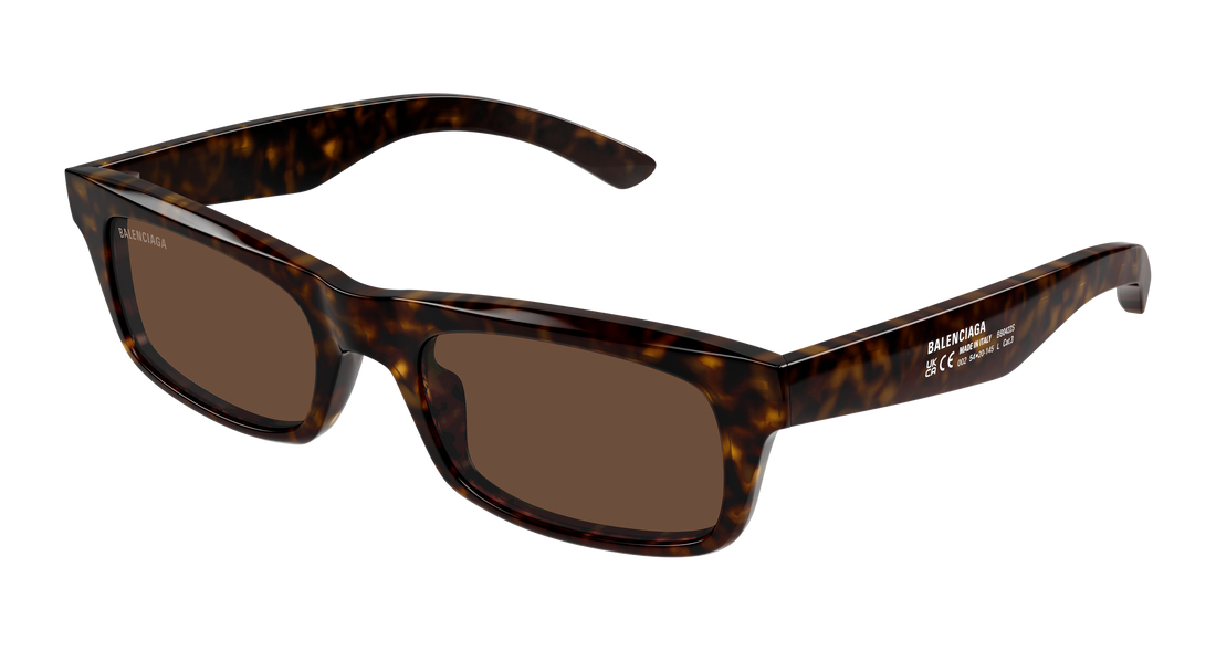 Sunglasses balenciaga bb0422s 002 havana rectangular / squared masculino size 54mm - Main view