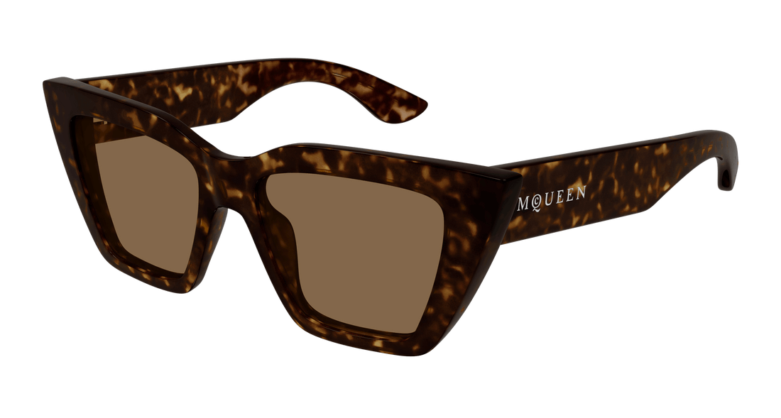 Occhiali da sole alexander mcqueen am0507s 002 havana cat eye femenino taglia 52mm - Vista principale