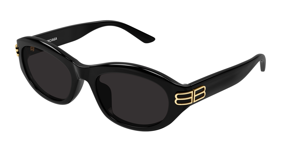Lunettes de soleil balenciaga bb0434sk 001 negro round/oval/panthos femenino taille 55mm - Vue principale